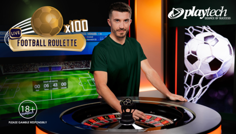 【Football Roulette】最大配当100倍の大チャンス！&サッカー中継も楽しめる人気ライブ