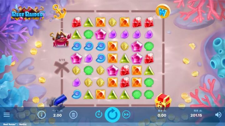 【Reef Raider】連鎖でカニ🦀を移動させて大勝利への道を進もう❗すごろくフィーチャー・スロット