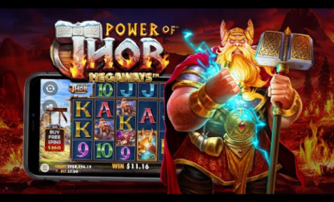 【Power of Thor Megaways】ギャンブル機能でボーナス回数を増やせる！&即購入もアリ