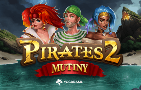 【Pirates 2 Mutiny】ドロップダウン型スロット！勝てる新常識💴絵柄を積み上げ4,400倍